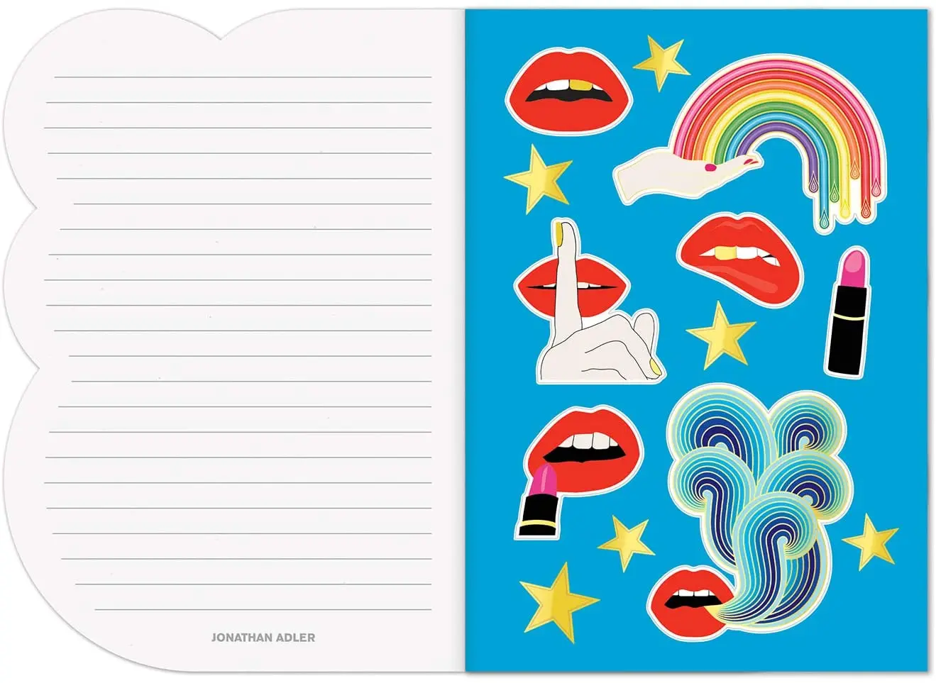 Журнал А5 с Джонатаном адлером губами|Учебно-методические книги| |