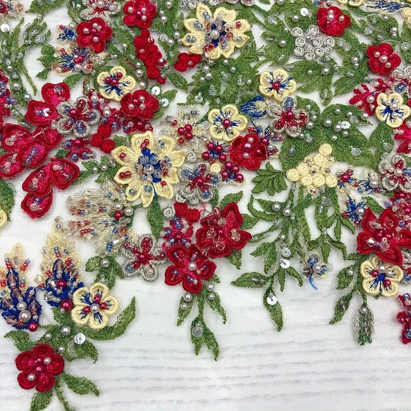 Красивые 3d цветы эксклюзивные свадебные кружевные гипюровые платья ручной