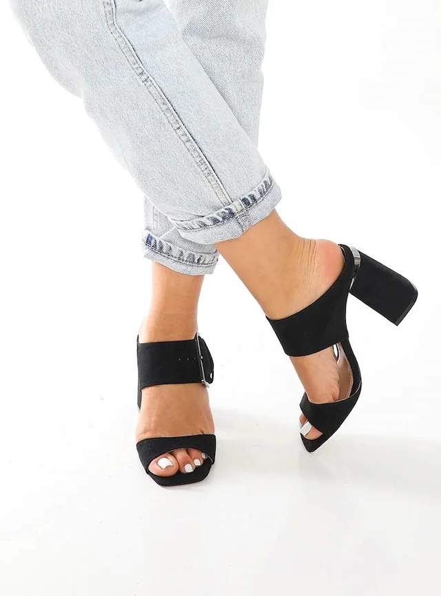 Libilobi Mirabelle | Черные женские туфли на высоком каблуке из искусственной