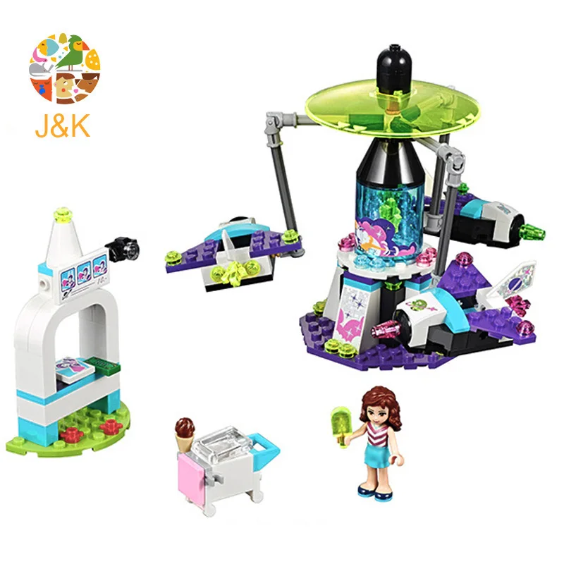 41128 195 шт девушка серии парк развлечений строительные блоки кирпичные игрушки для