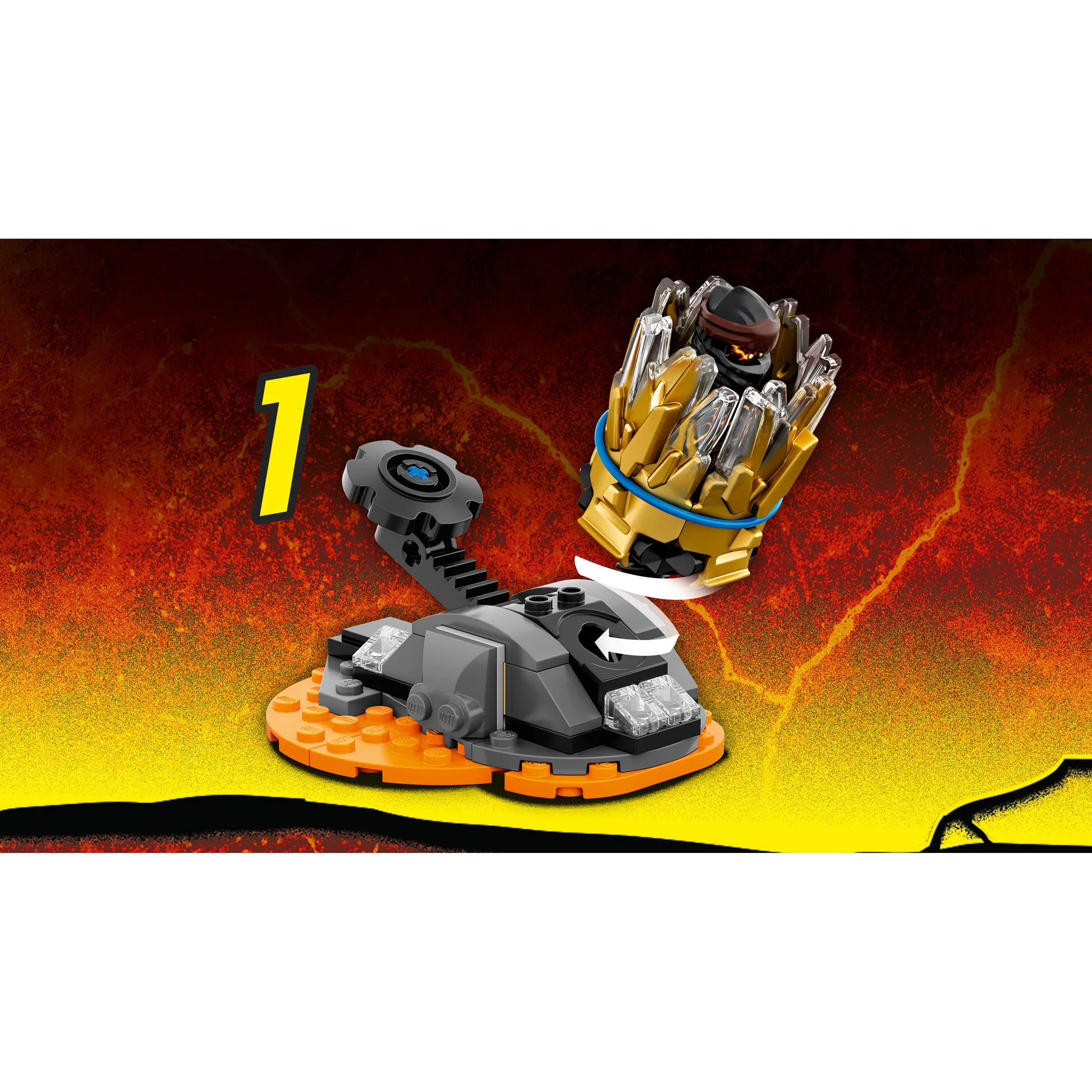 Конструктор LEGO NINJAGO 70685 Шквал Кружитцу — Коул | Игрушки и хобби