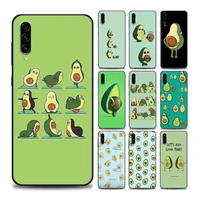 cute cartoon avocado phone case for samsung a7 a9 a10 a20 a30 a40 a50 a60 a70 a80 a90 5g soft silicone cover coque