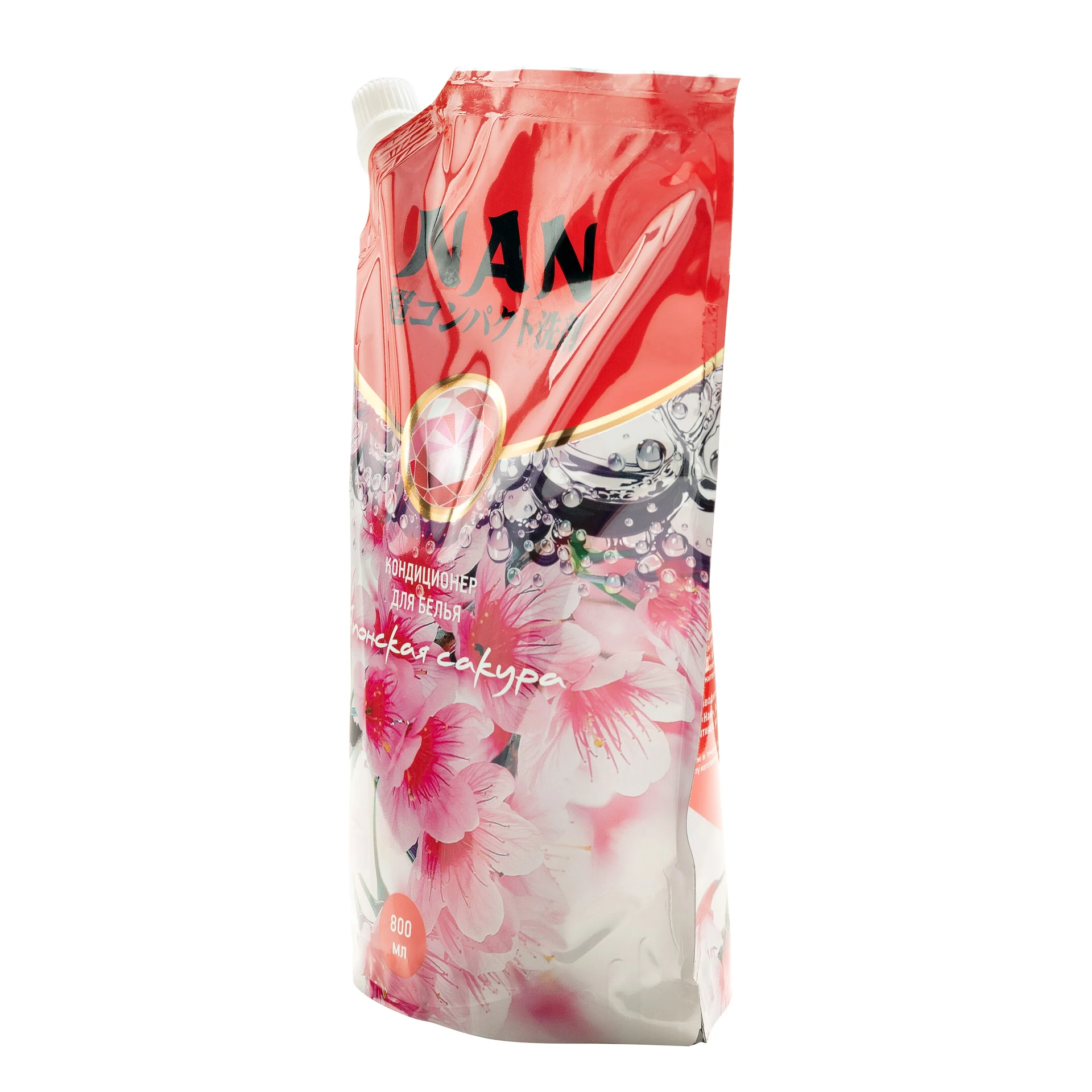 Concentrated Multi-capsule conditioner for linen Nan with a flavor of Japanese sakura replaceable unit 800 ml | dishwasher tablets Detergents finish