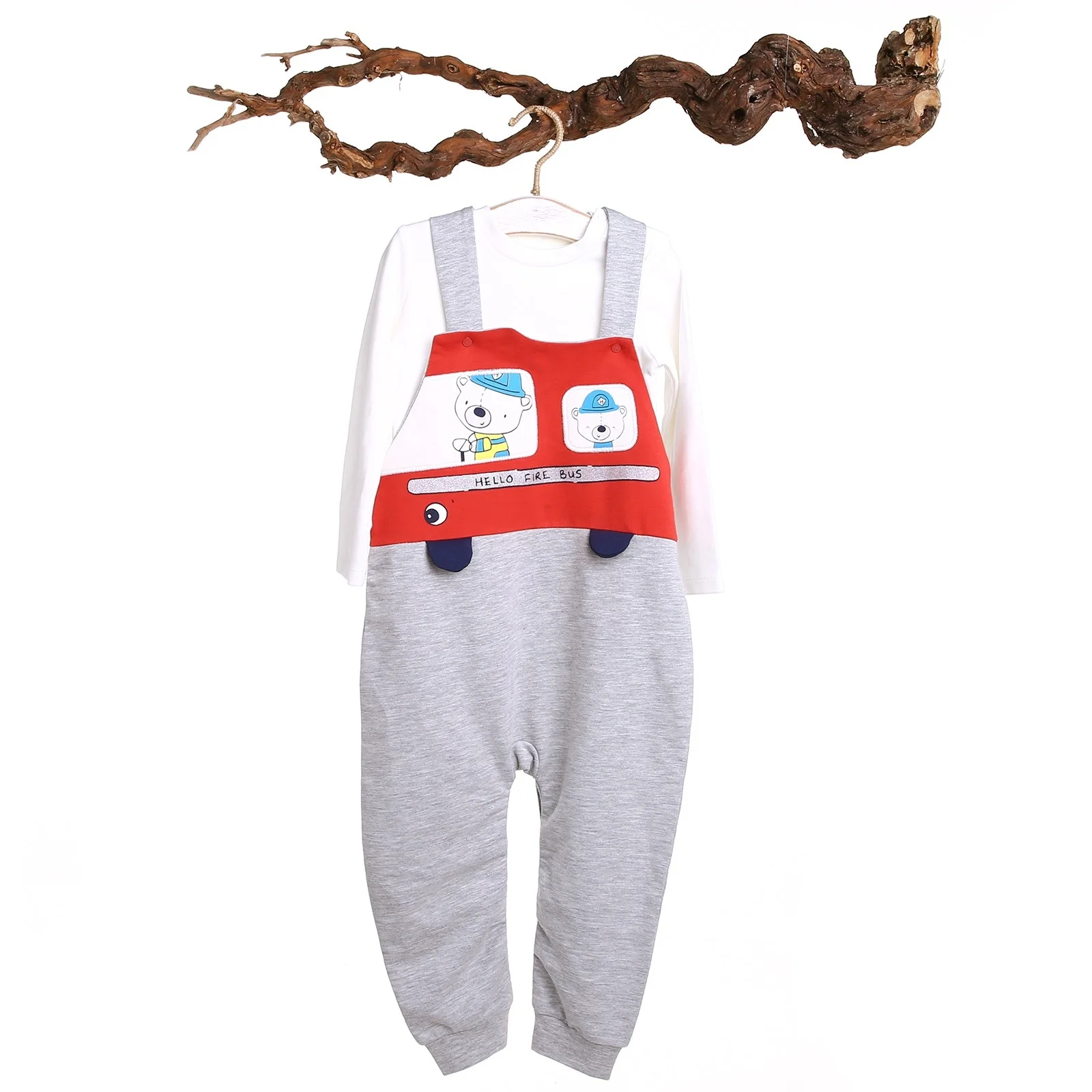 Ebebek HelloBaby комплект для маленьких мальчиков пожарные комбинезоны| |