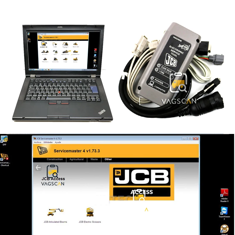 T420 ноутбук диагностический комплект для JCB электронный сервисный Инструмент Master