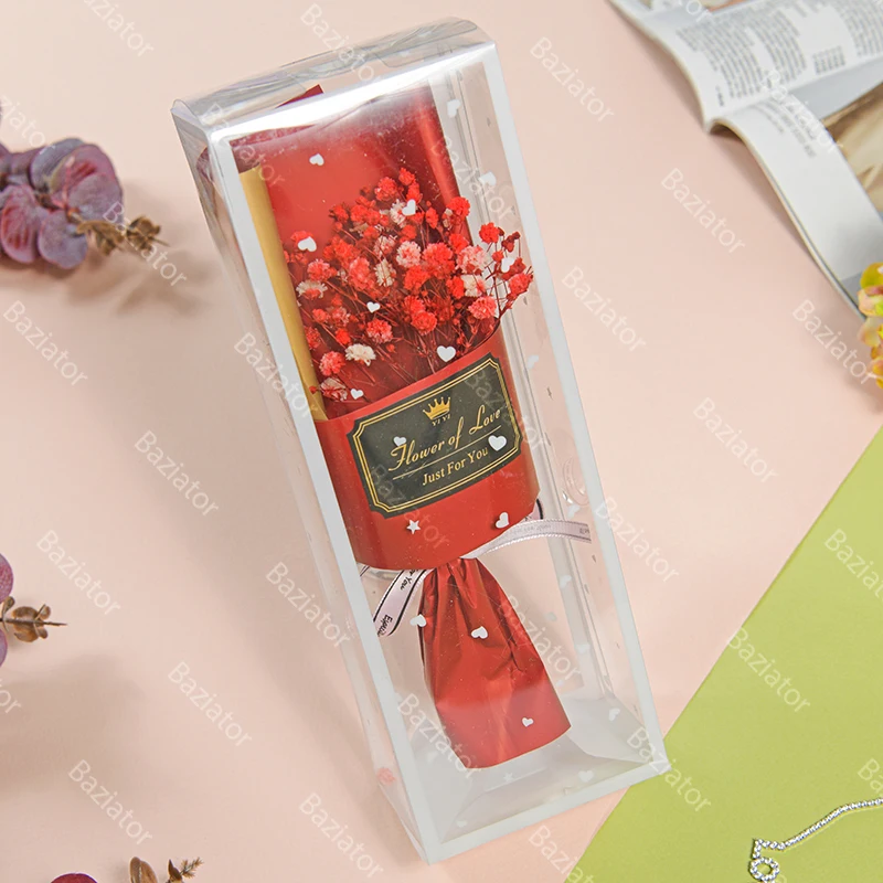 Букет Нежных цветов Яркая Гипсофила (сухоцвет) Flower of love в подарочной упаковке PR0007