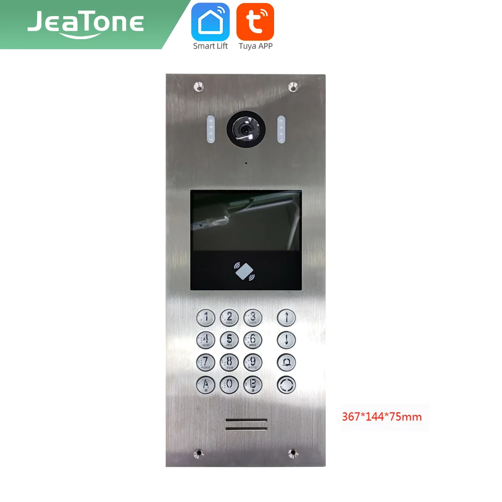 [Новинка] jeatone Tuya smart WIFI IP дверной звонок видеодомофон монитор Поддержка