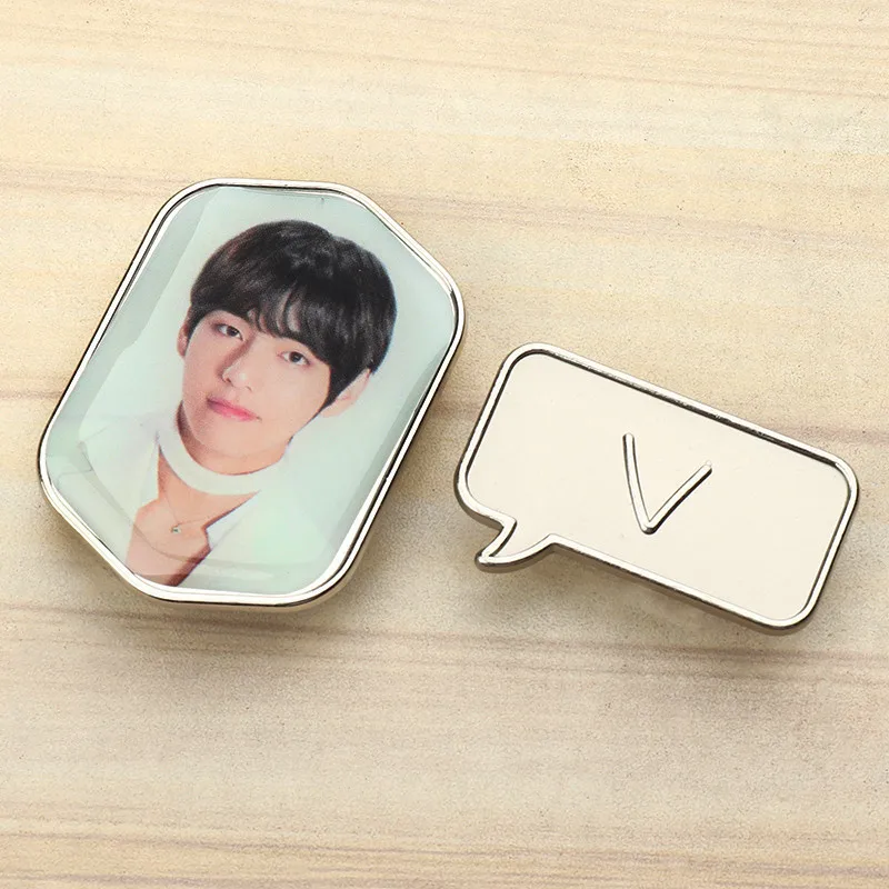 KPOP Store Bangtan Boys Brooches Pins Metal Printing High Quality Bag Accessories JIMIN JIN SUGA Fans Collection | Украшения и