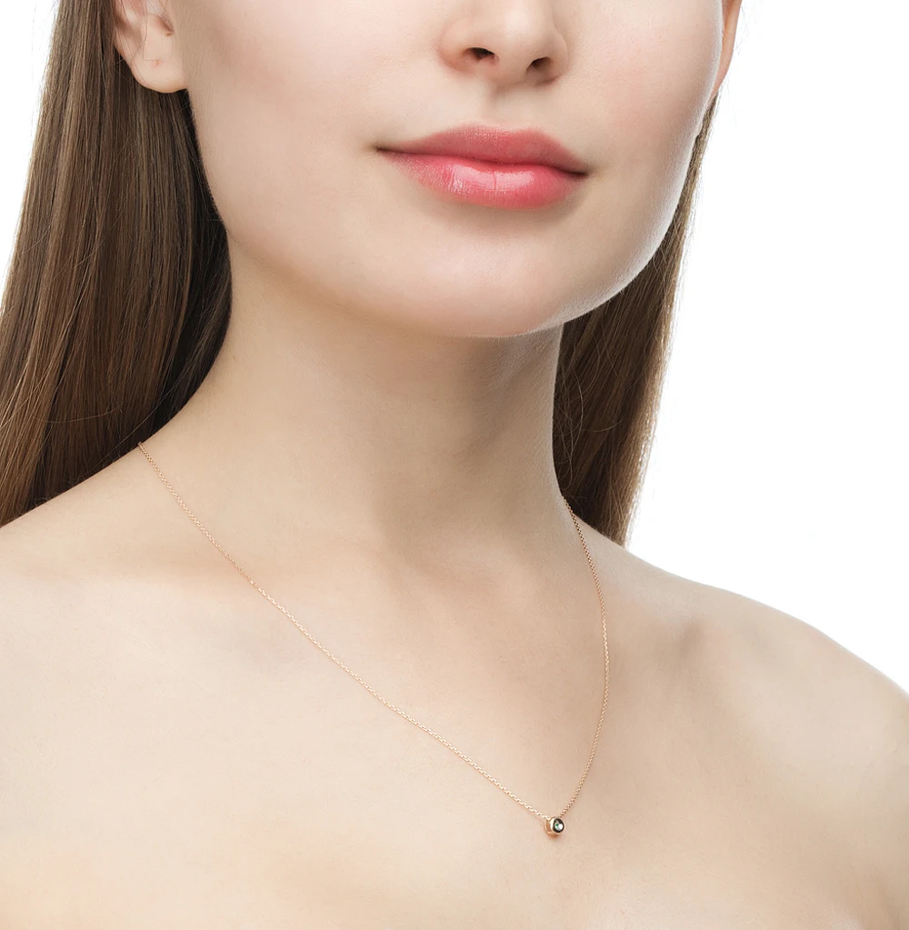 Золотая подвеска с изумрудом SUNLIGHT проба 585|Подвески| |