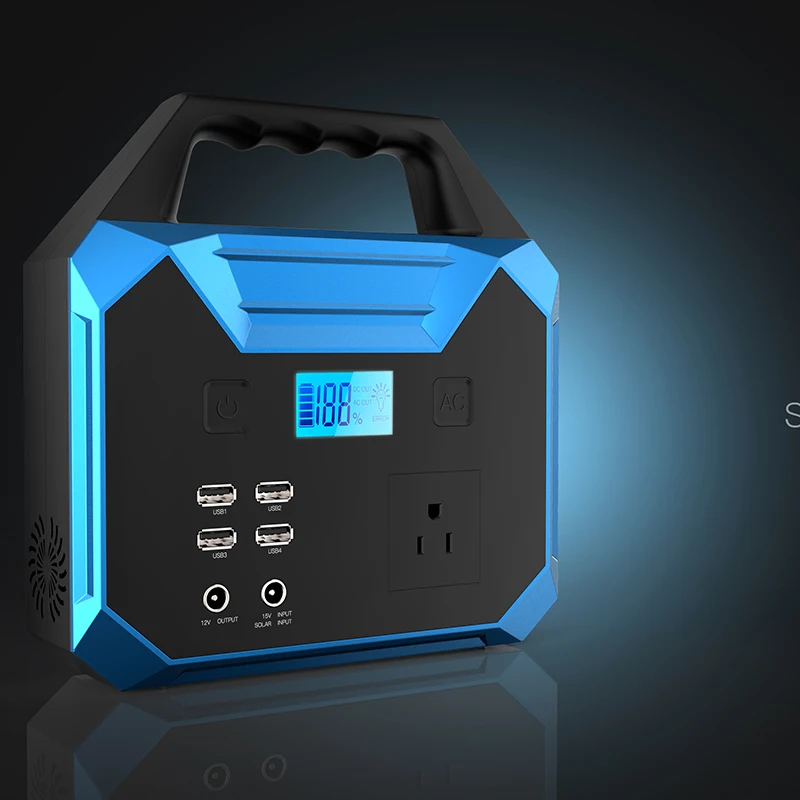 Портативный Мощность станция 150Wh AC DC Солнечные генераторы 220V аварийное освещение
