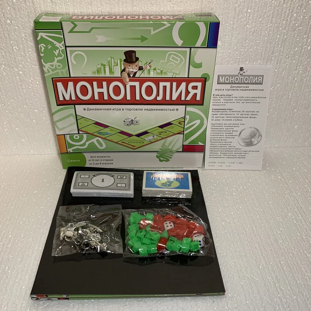 Монополия на русском языке классическая Семья настольная игра | Игрушки и хобби