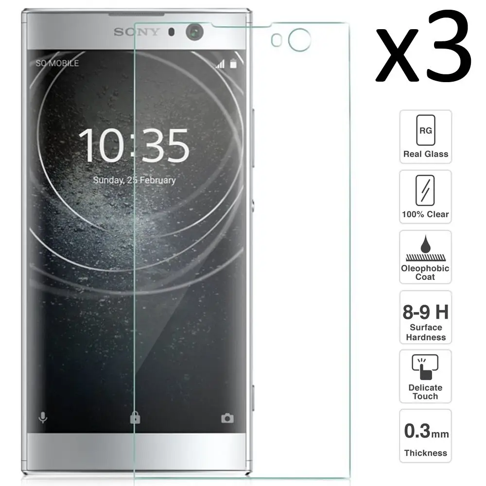 Sony Xperia XA2 набор 3 шт. закаленное стекло Защита для экрана против царапин