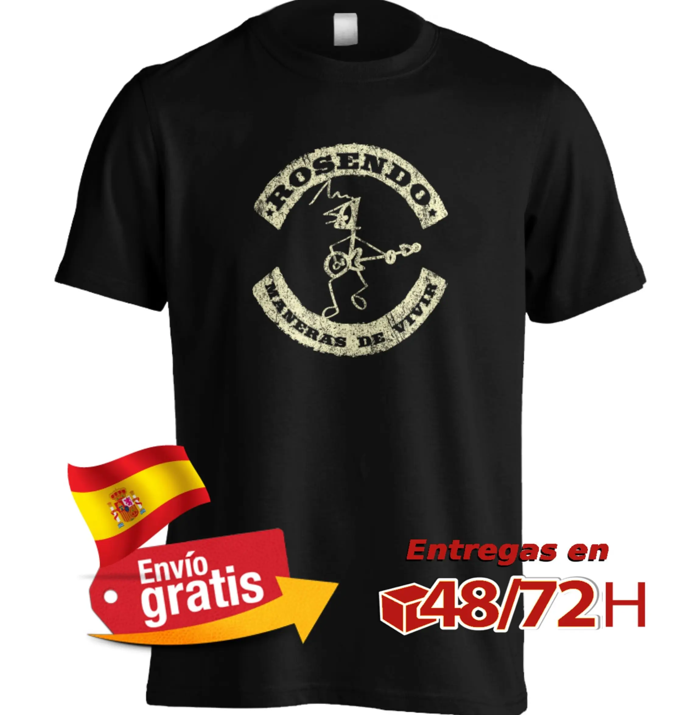 Футболка ROSENDO leoyo с логотипом на заказ жесткий рок тяжелый металл испанский