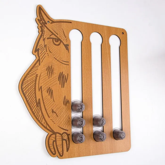 Держатель для кофейных капсул Сова 30.5 х 36.7 см |