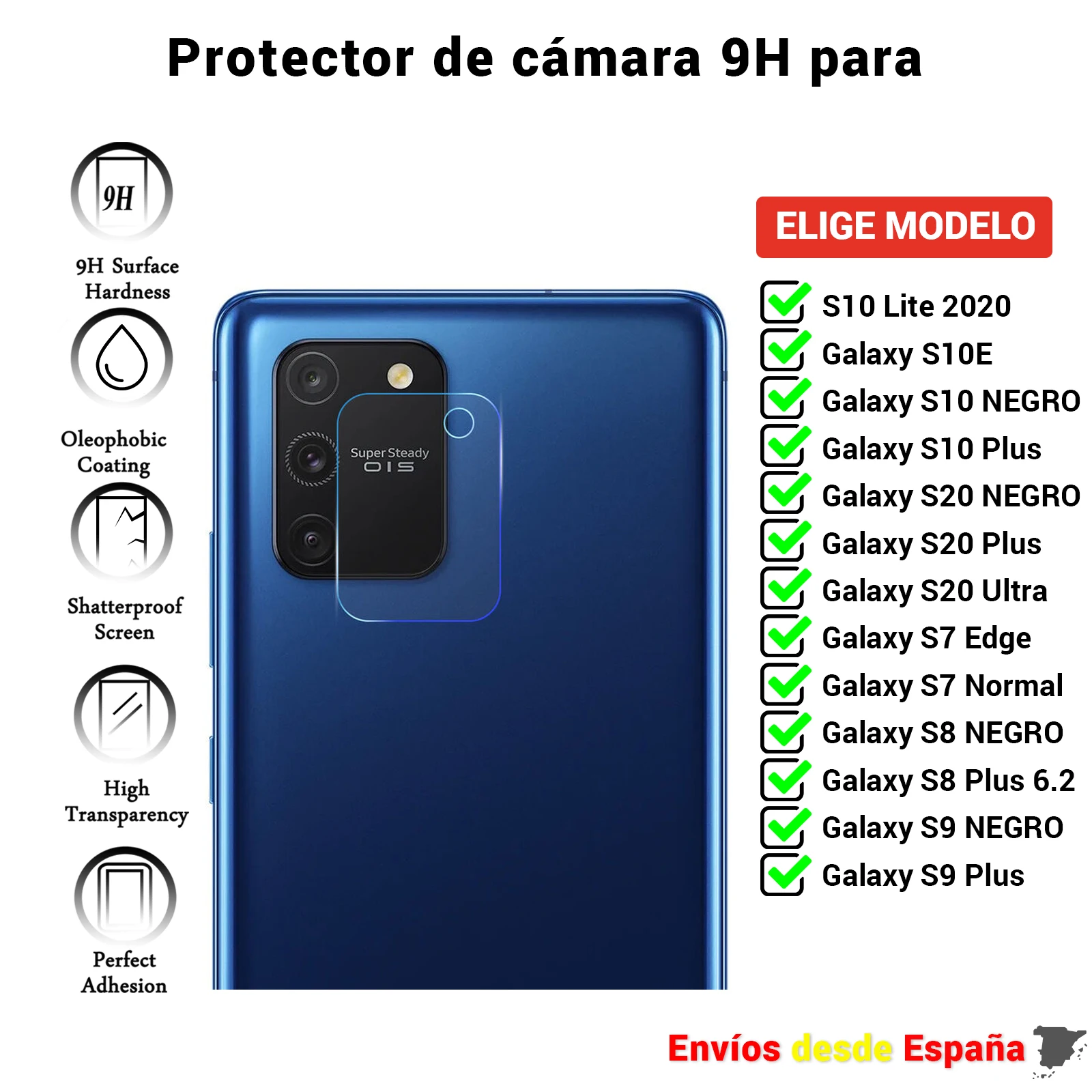 Защита для камеры Samsung Galaxy S7 S8 S9 S10 S20 S10e обычный Edge Lite Ultra Plus 2020. Стеклянный объектив