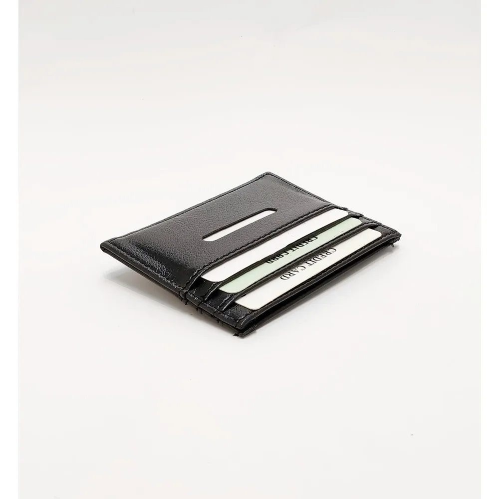 

Unisex Card Wallet Business Card Holder Black X2 PCS