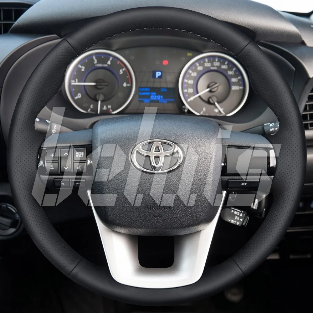 Braid on the steering wheel of экокожи Toyota Hilux Revo 2015-2019G. A. (steering without factory skin black) # kt-0334 | Автомобили