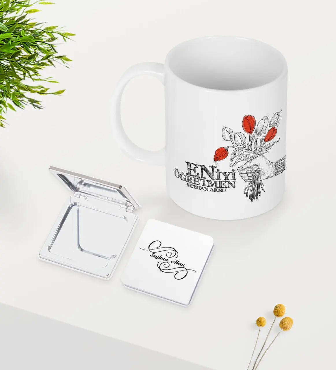 

Персонализированные лучшие учительские белые кружки зеркальные Seti-7