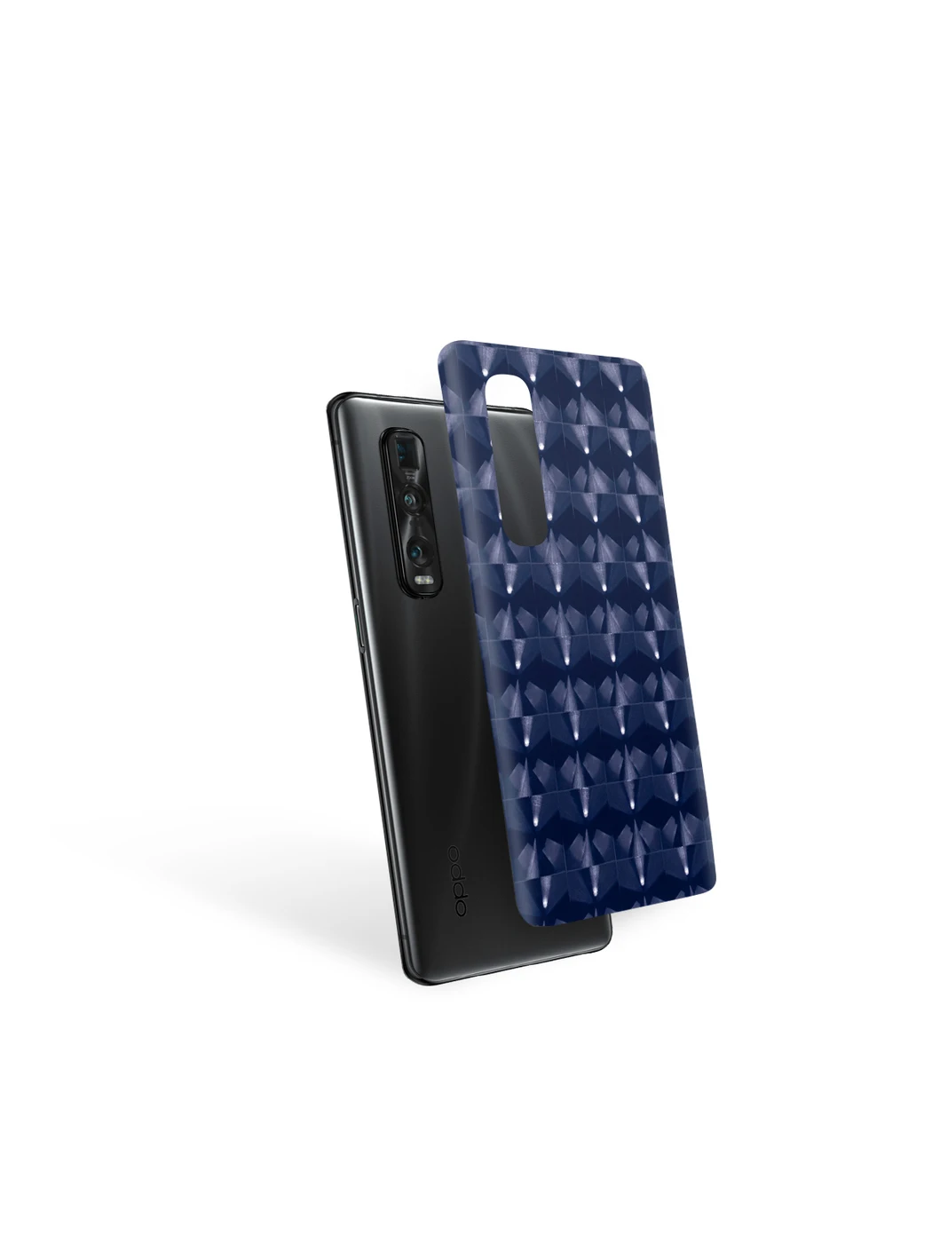 Пленка защитная MOCOLL для задней панели OPPO A1 Кошачий глаз Синий | Электроника