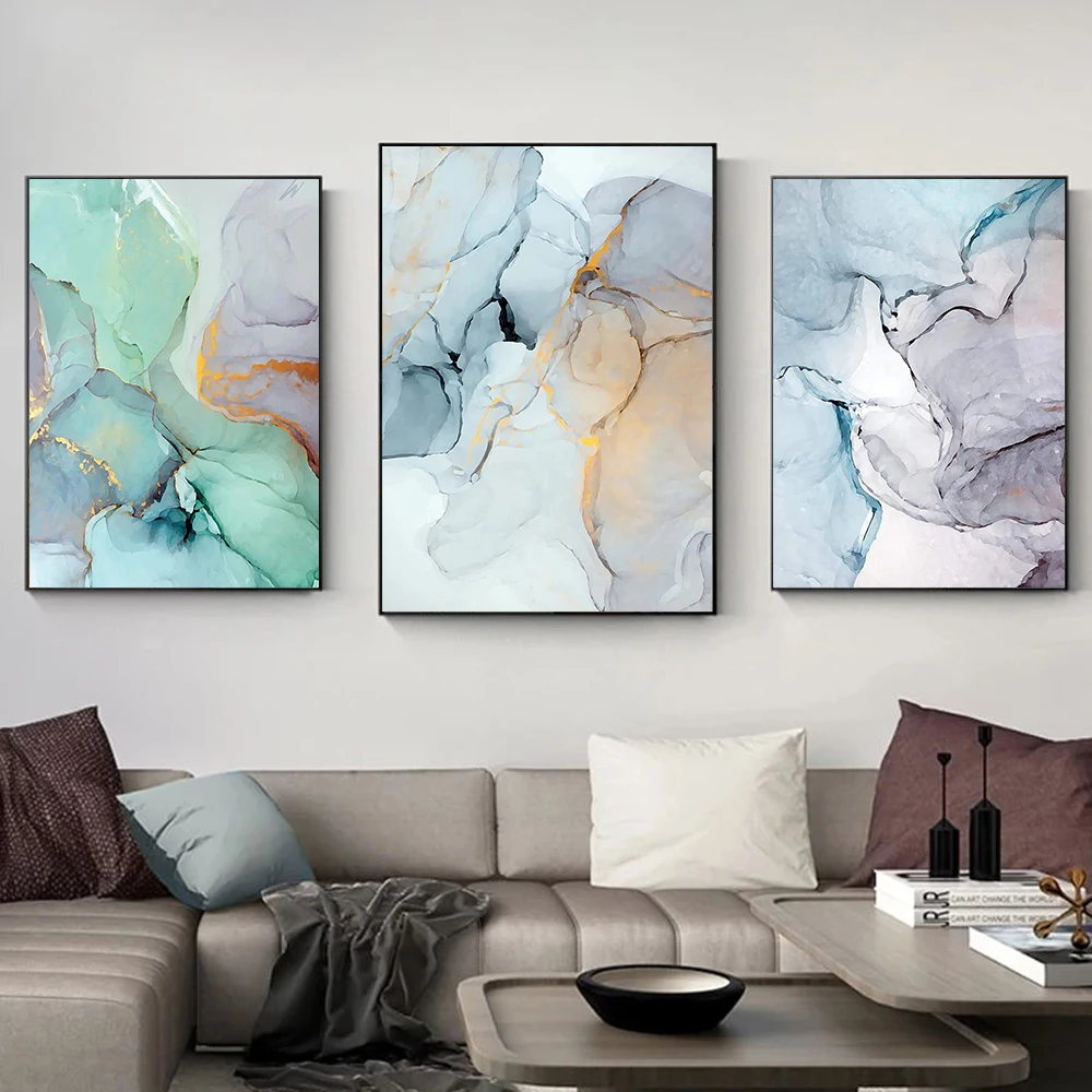 

Soft Watercolor Canvas Art Posters On The Wall Art Unframed Canvas Print Painting Living Room Decoration Prints Abstract Picture
