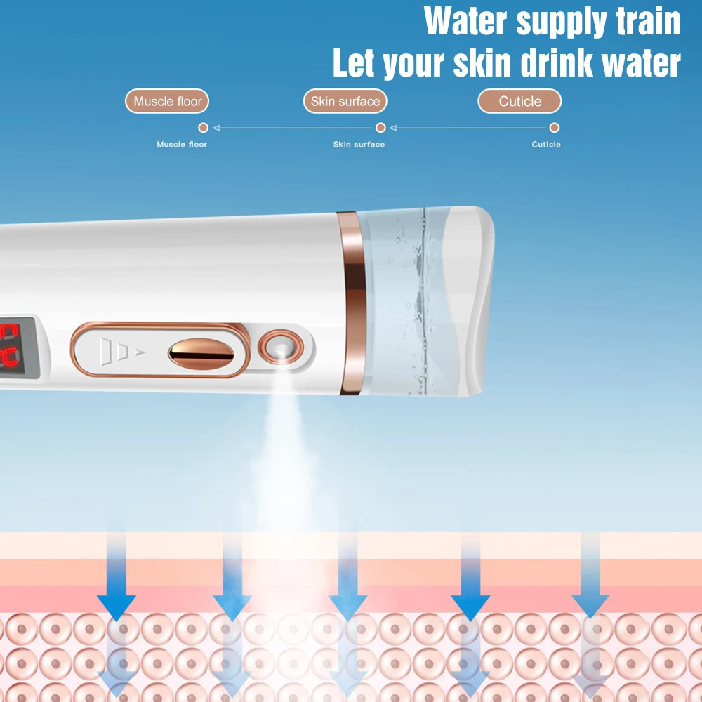 3 в 1 мини тестер для кожи нано отпариватель лица увлажнитель ручной увлажняющий