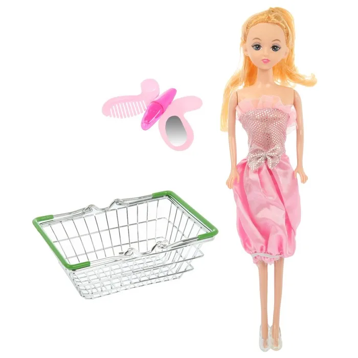 Basket for shopping mini supermarket with doll mix | Игрушки и хобби