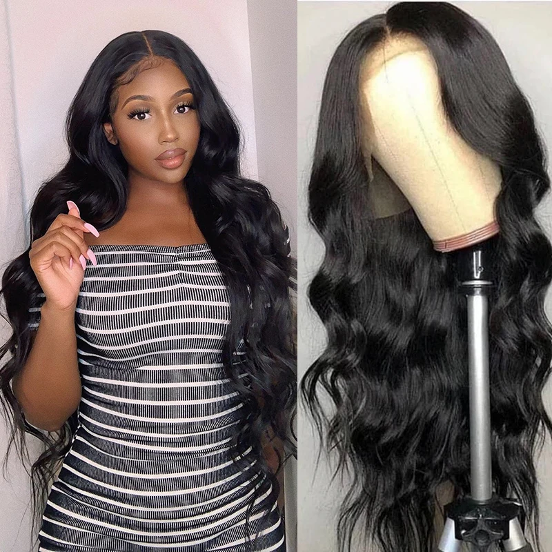 

Body Wave Long Size full lace human hair wigs Peruvian 100% Virgin Full Lace Wig Humain Hair Pre Plucked Human Hair Wig You May