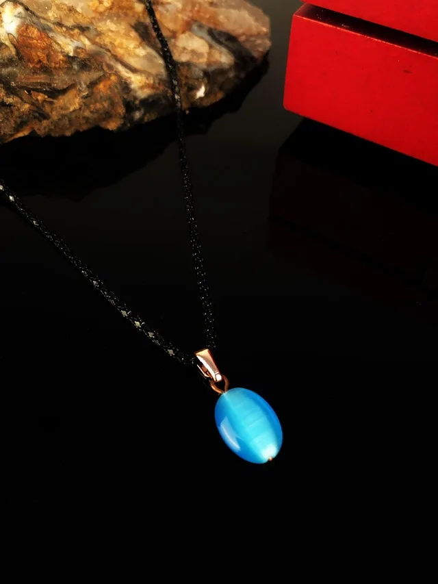

Dr Stone Natural Stone Women 'S Cat 'S Eye Stone Necklace NRS841 372867436