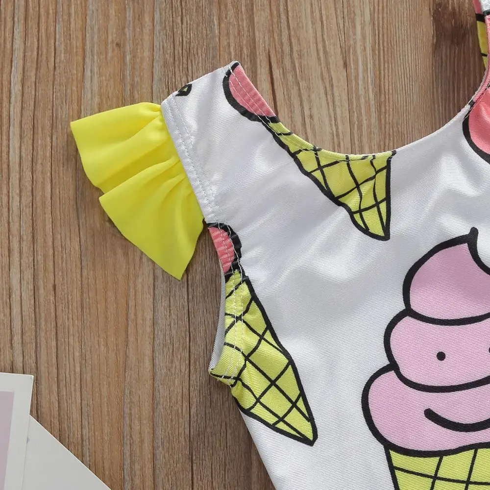 2020 детский цельный купальник для маленьких девочек Летнее Детское бикини