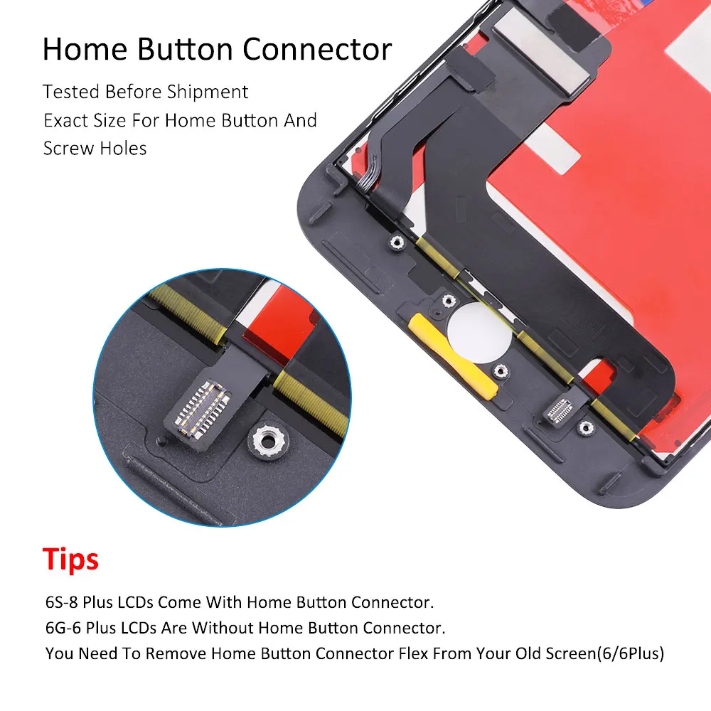 ЖК-дисплей с сенсорным экраном и дигитайзером в сборе 5 дюйма для iPhone 7 Plus замена