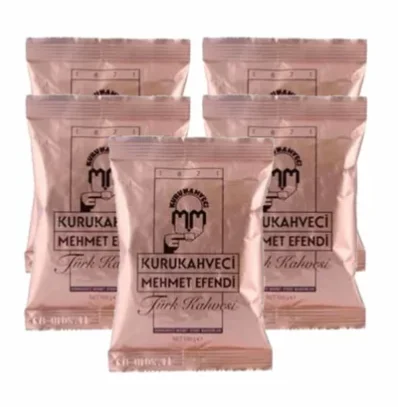 

Турецкий кофе Kurukahveci Mehmet Efendi 5x100 г (3,5 унций)