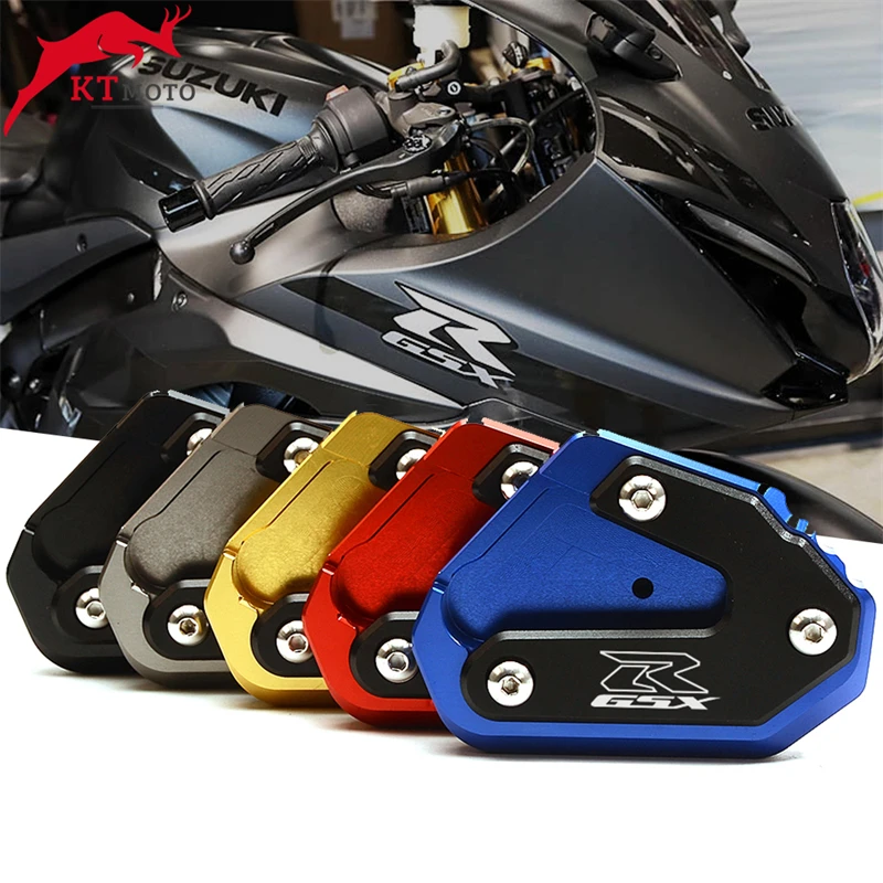 

For Suzuki GSXR GSX-R 600 750 1000 R/X gsx-r1000 2009-2022 Motorcycle CNC Kickstand Foot Side Stand Extension Pad Support Plate