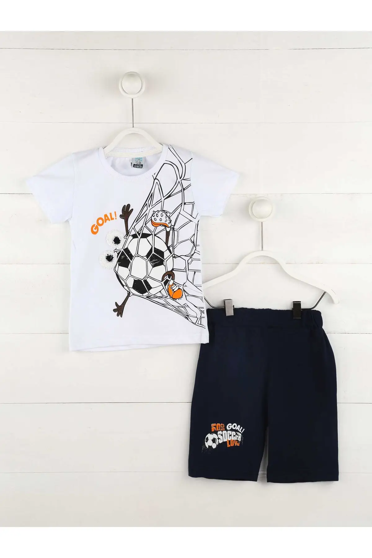 Модные шорты для мальчиков-подростков Футболка 2 комплекта Сезон весна-лето