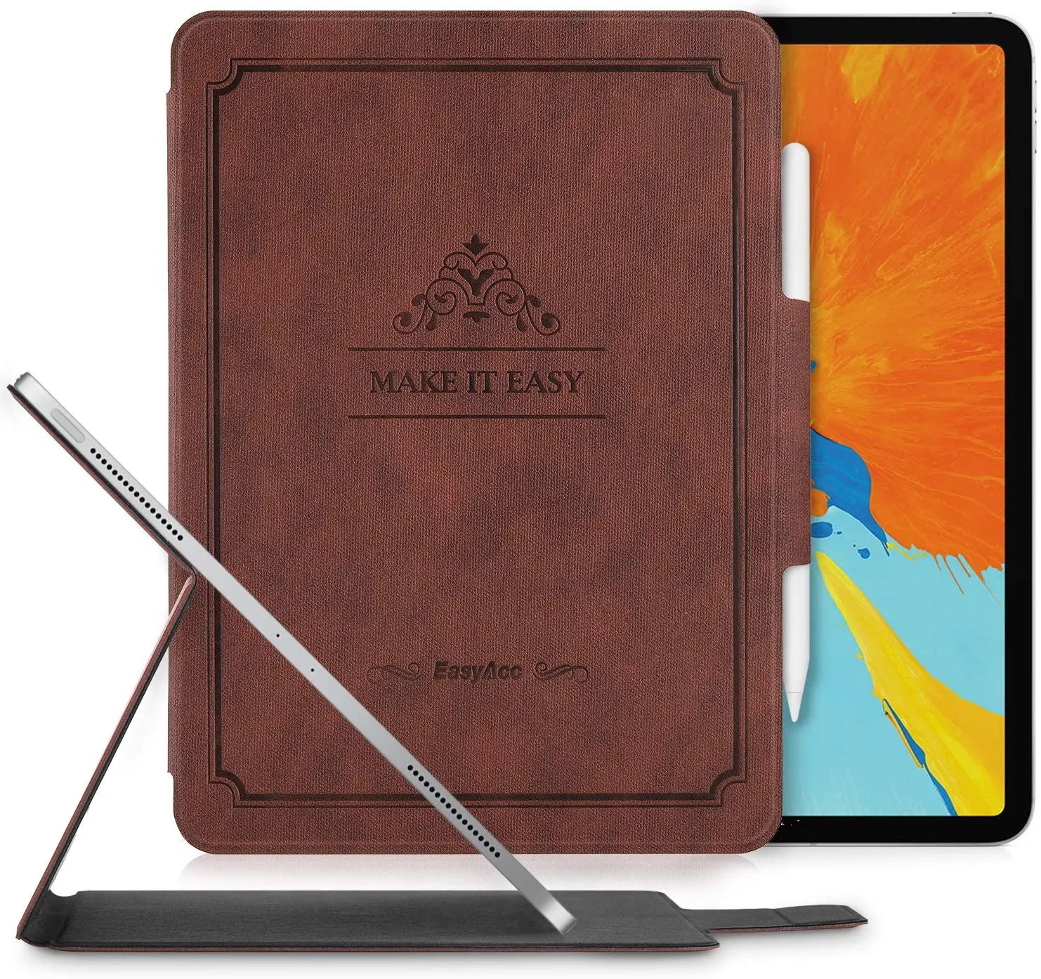 Магнитный чехол EasyAcc для iPad Pro 12 9 2018 ультратонкий легкий Чехол книги совместимый с