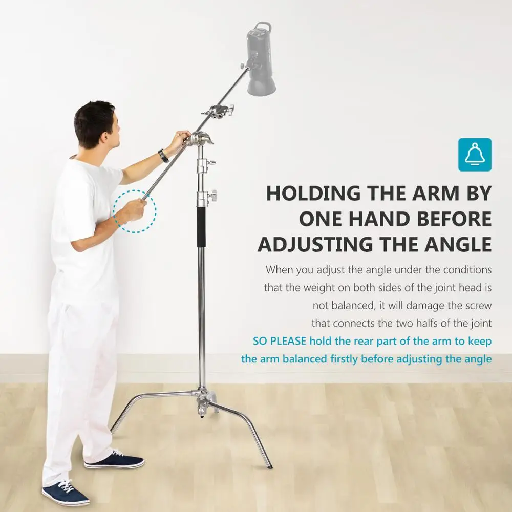 Neewer Photo Studio Lighting Stand Heavy Duty 10 футов/3 метра поддерживающая подставка с 4 футами/1 2