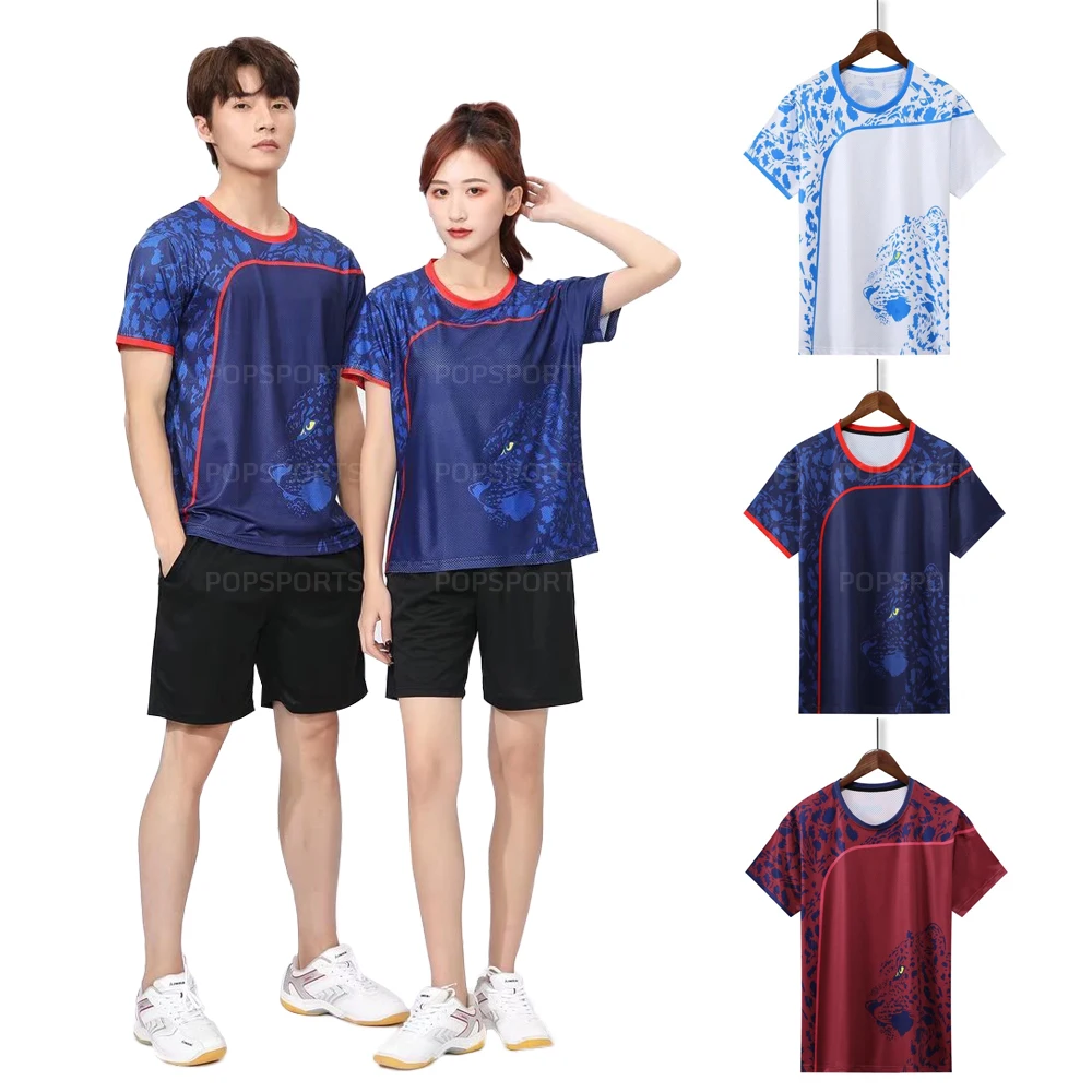 

2022 Badminton Table Tennis Jerseys Shirts, Women Men Ping Pong Kits, Children Table Tennis Shirt Clothes Kids PingPong T Shirts