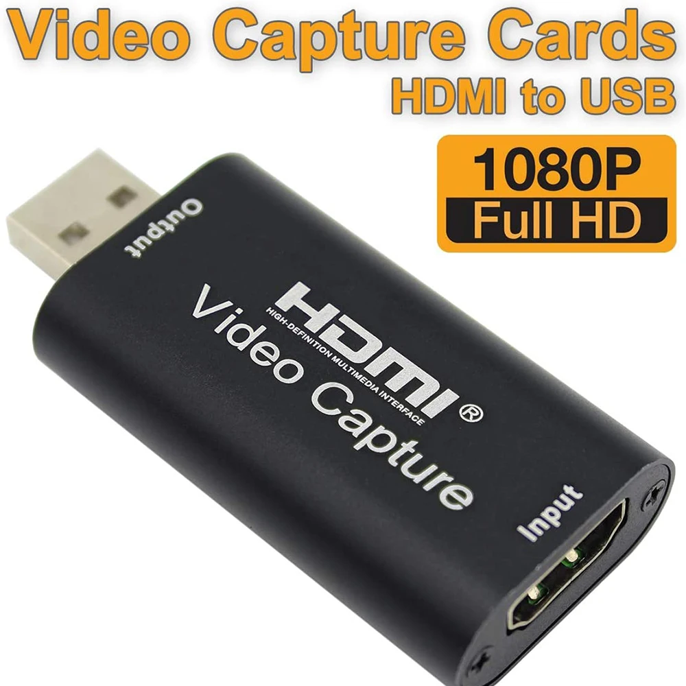 Плата захвата аудио и видео с HDMI на USB 1080p USB2.0 запись через DSLR видеокамеру Экшн