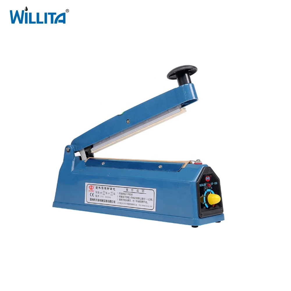 100x2мм пластиковый пакет импульсный жар удобный герметик полуавтоматическая