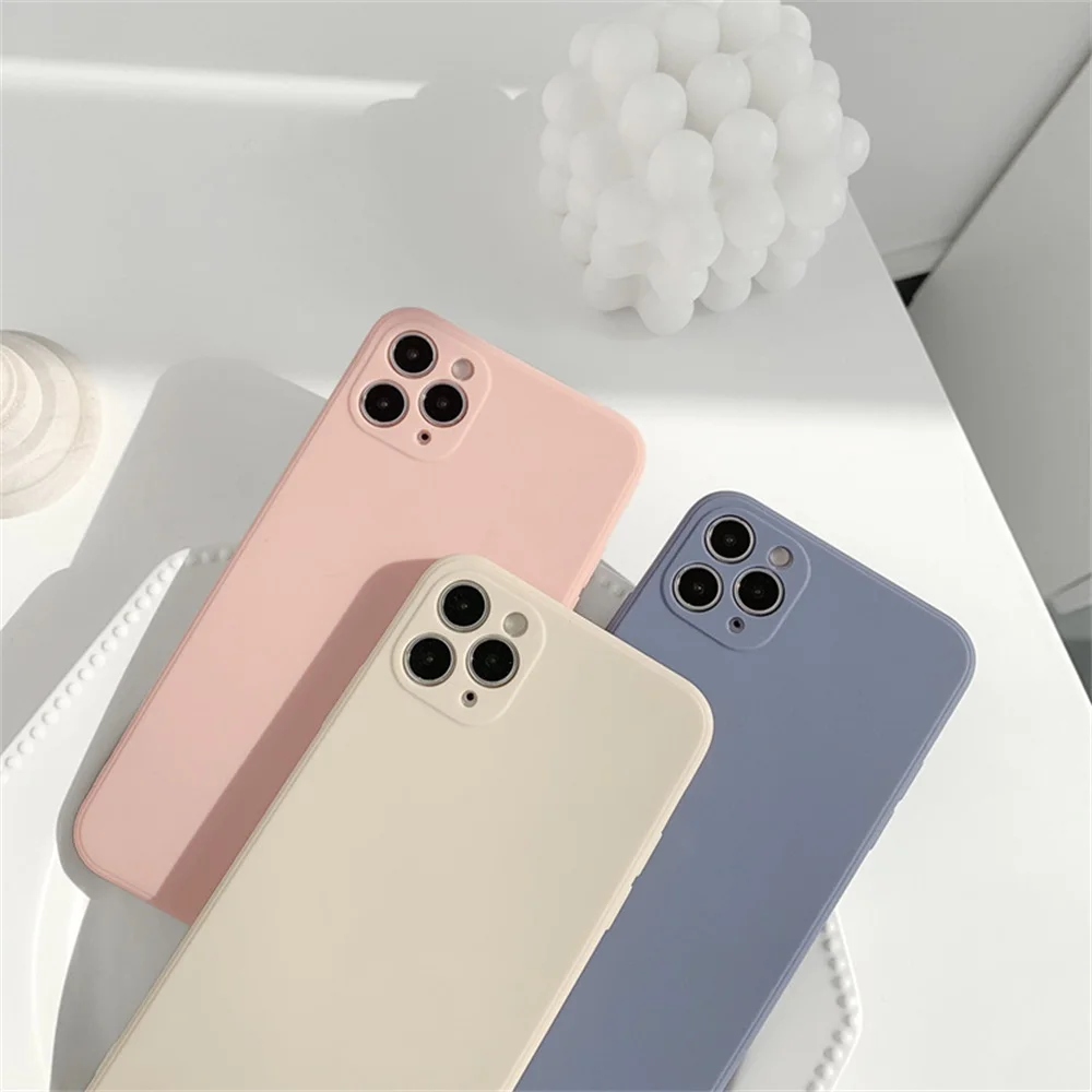 

Liquid Silicone Full Protection Soft Cover For iPhone 12 12 Pro Max iPhone 12 Mini Phone Case For iPhone 11 Pro Pro Max Xs Max