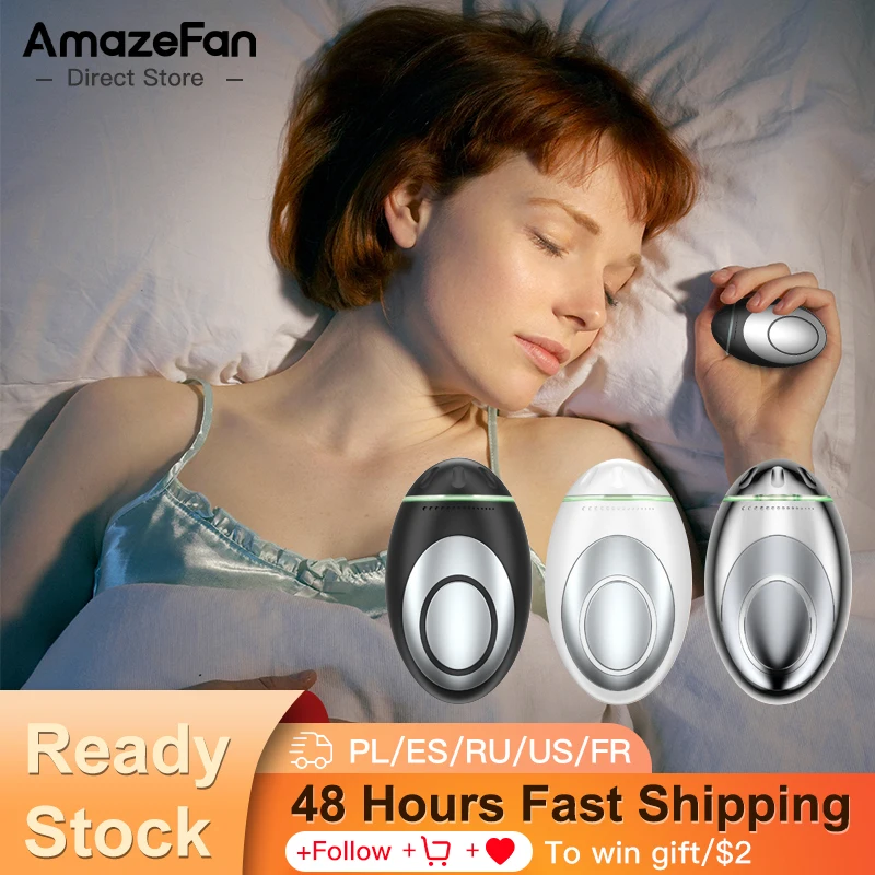 AmazeFan микротоковая импульсная стимуляция гипноза помощь в сне облегчает