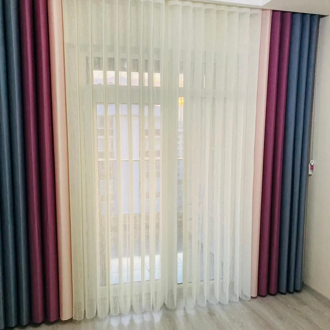 

Gradient Sheer Curtain For Living Room Wedding Party Decoration Organza Country Style Tende Gothic Home Decoration Blackout