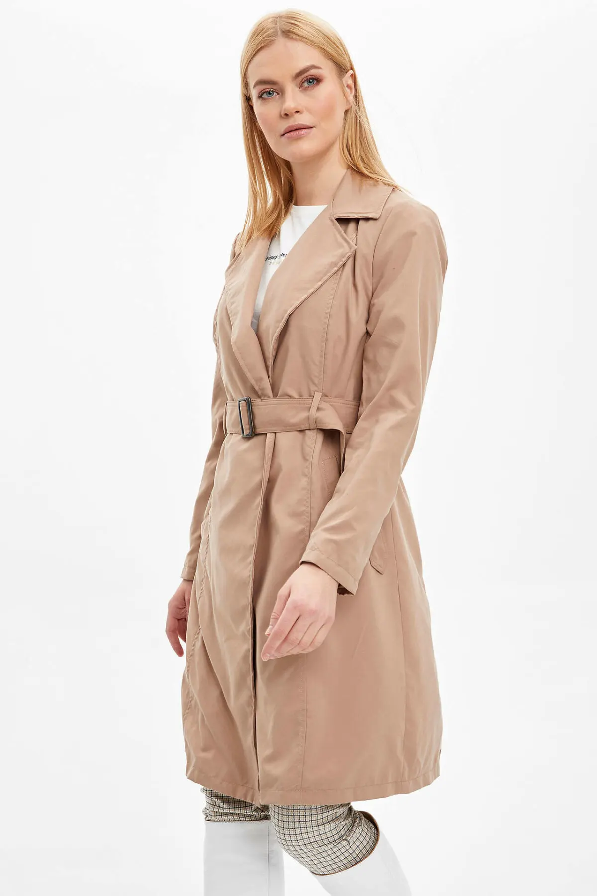 Дефакто женщины Trenchcoat L8524AZ20SP|Женские плащи и тренчи| |