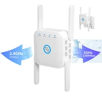 2 4g5g dual band wifi repeater 1200mbps wifi signal amplifier network extender long range coverage booster wi fi router
