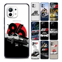 japan initial d anime manga phone case for xiaomi mi 11lite i ultra x t en pocof1 x3 nfc gt m3 f3 gt m4 pro soft silicone cover