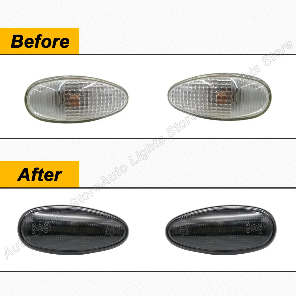 Светодиодные динамические боковые габаритные огни указатели поворота для Mitsubishi