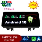 Автомагнитола UJQW 2 Din, 12,3 дюйма, для BMW X1 F48 2016-2018, NBT EVO, Bluetooth, GPS, 4G, беспроводная, Carplay, мультимедийное видео