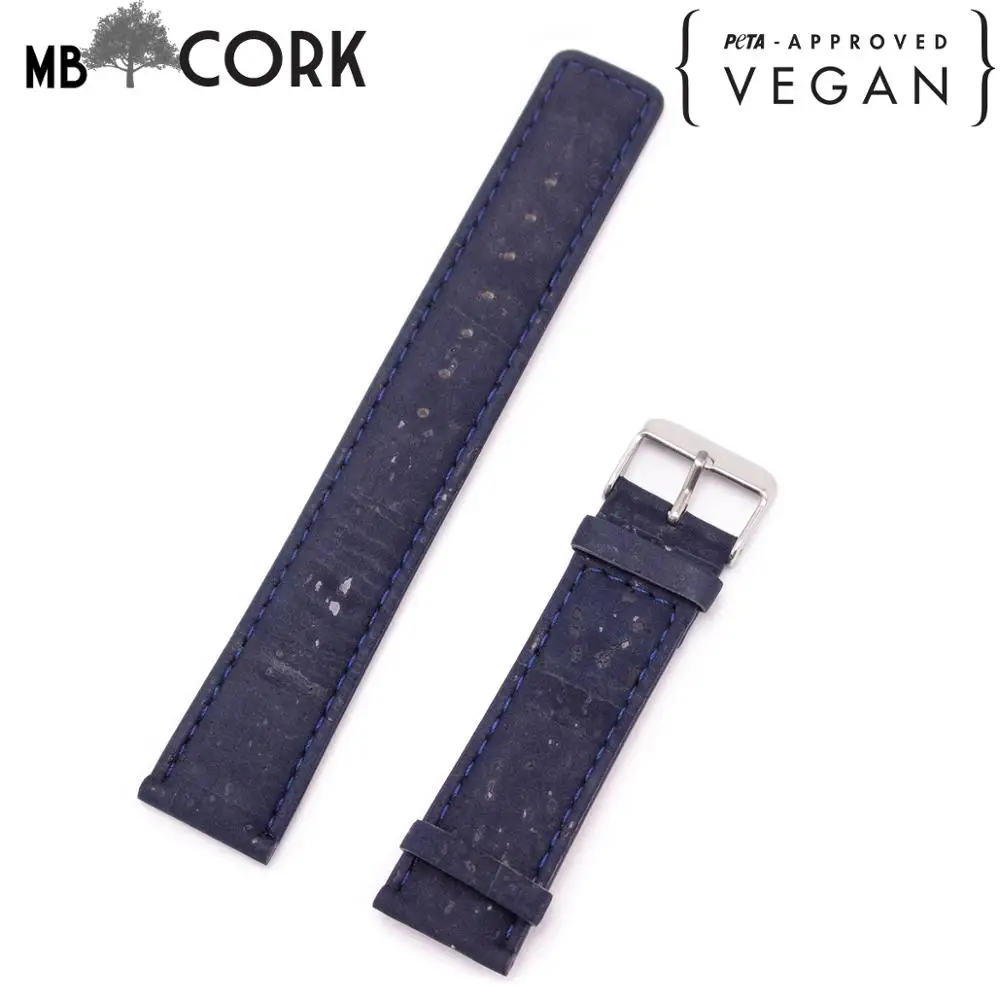 Ремешок для часов Cork темно синий ремешок мужских с искусственными волосами