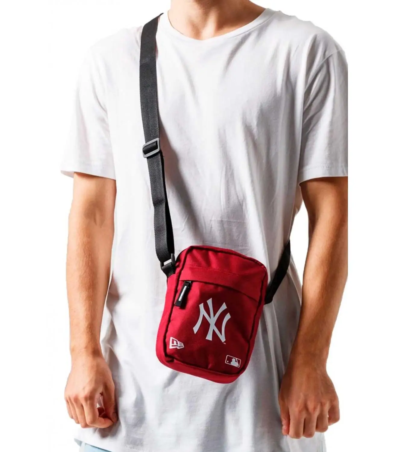 Bandol era New Era York Yankees Bolso para hombre oficial MLB Roja гранит черный синий Марино с cierre de cremall |