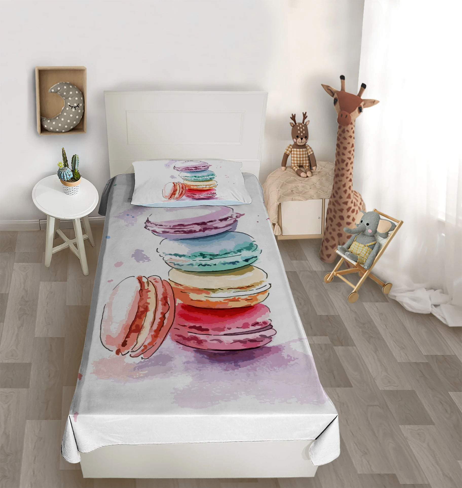 

Çocuk yatak atltatlати mor mavi turuncu pembe kurabiye yatak sü