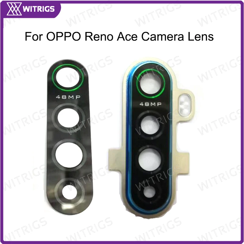 Witrigs задняя камера Стекло Объектив для OPPO Reno Ace задняя камера Объектив Стекло с крышкой кольцо рамка 48MP